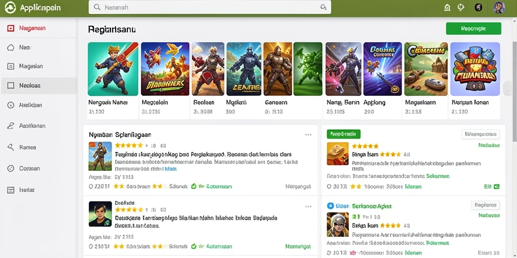 Tangkapan layar pertama menunjukkan antarmuka permainan yang menarik dan intuitif.