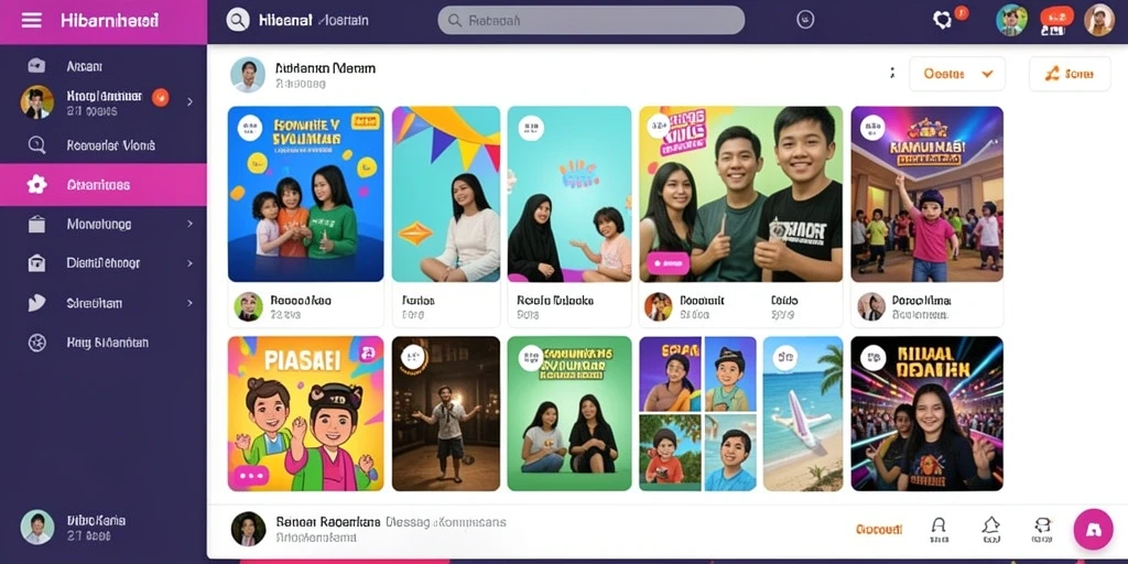 Tampilan antarmuka yang menarik dan mudah dinavigasi.