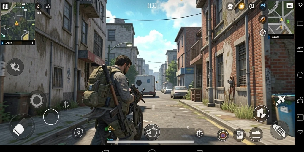 Screenshot pertama menunjukkan tampilan awal game yang penuh warna.