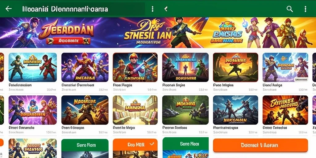 Tampilan antarmuka utama yang menarik dan intuitif.
