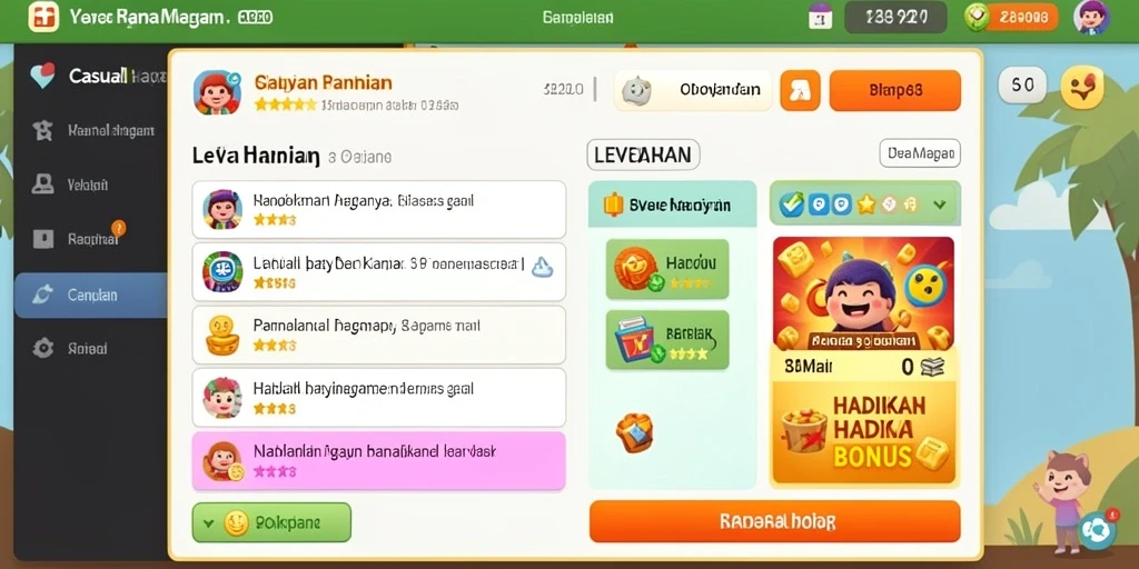 Tampilan awal yang menarik dan mudah dimengerti.